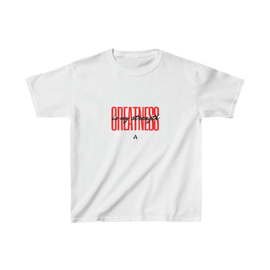 Kids Greatness is My Strength Heavy Cotton Tee