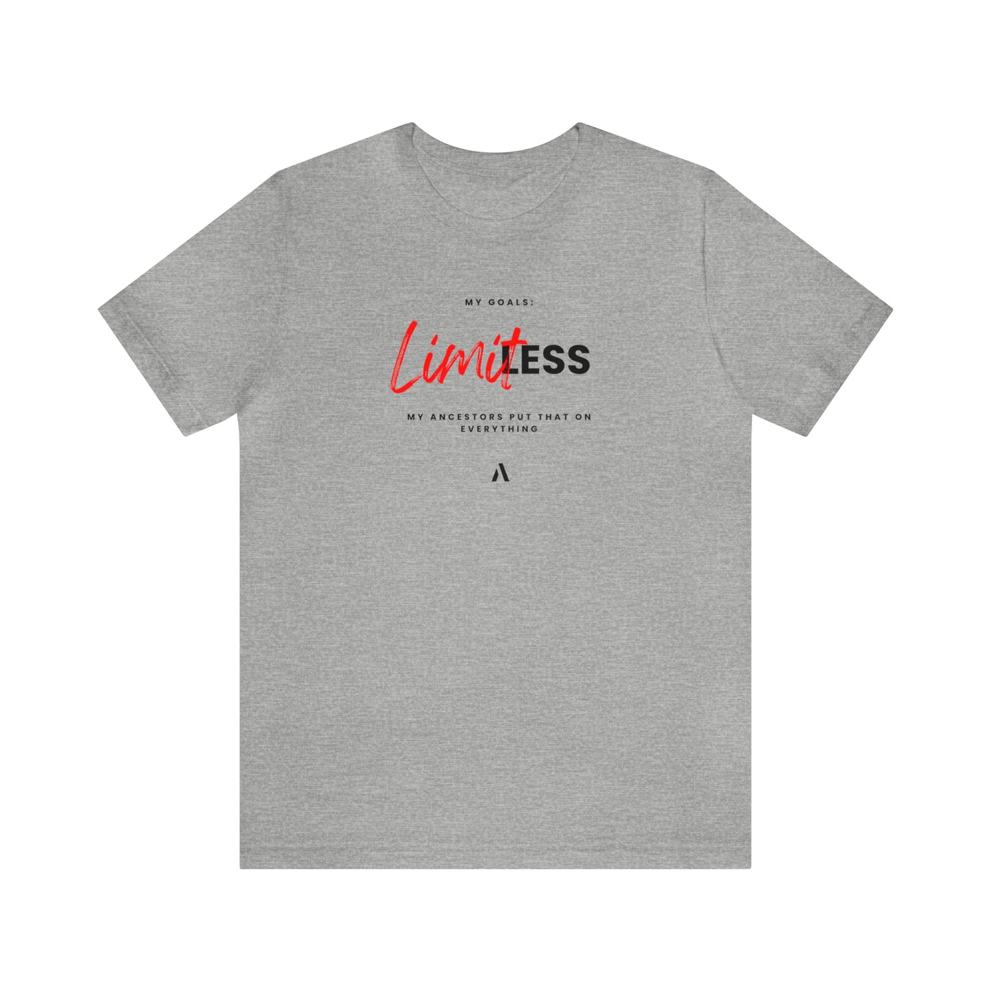 Limitless Goals, Ancestors Put That On Everything Unisex Jersey Short Sleeve Tee