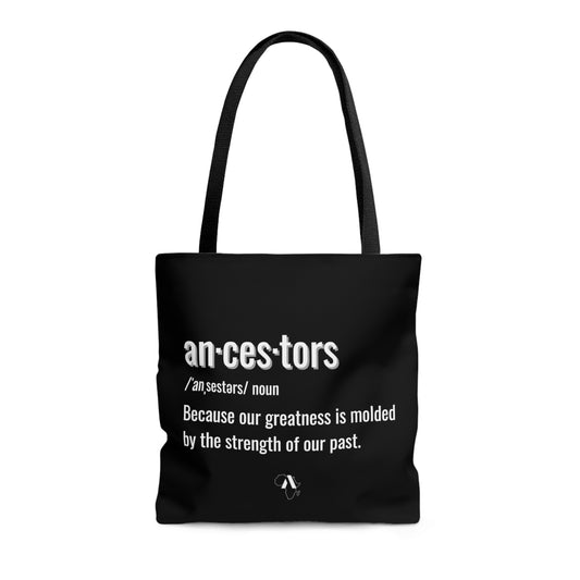 Ancestors Definition Tote Bag (Black)